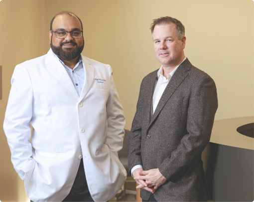 Regions Behavioral Hospital Medical Director, Dr. Khan, and Hospital Administrator, Mark Crawford