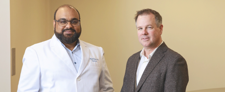 Regions Behavioral Hospital Medical Director, Dr. Khan, and Hospital Administrator, Mark Crawford